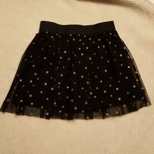Okie Dokie Girls Black Skirt with Stars